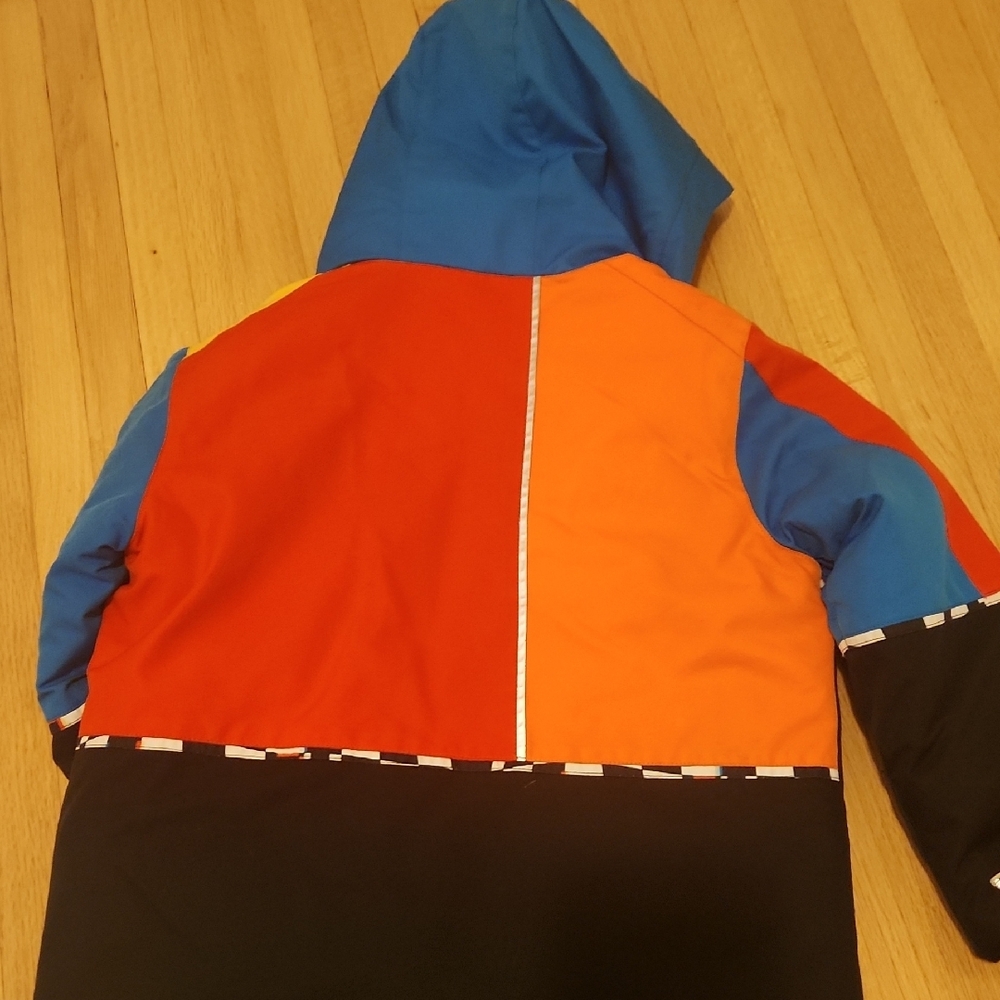 Obermeyer Kids Blue and Red Puffer Jacket - Picture 4 of 7
